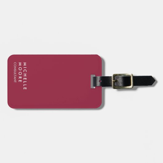 AZ Cardinals Red Creative Simple Plain Trendy Bagagelabel (Voorkant horizontaal)