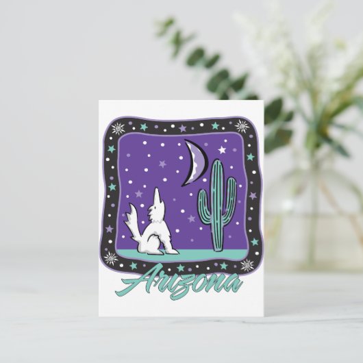 AZ-Coyote Briefkaart (Staand voorkant)