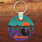 AZ-Coyote UW STAD GEPERSONALISEERD Sleutelhanger (Voorkant)