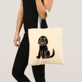 AZ- Cute Labradoodle Dog Bag Tote Bag (Voorkant (product))