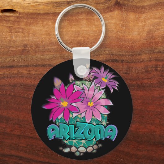 AZ Design Arizona Cactus Blooms Sleutelhanger (Voorkant)