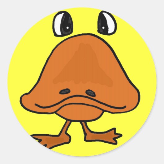 AZ- Duck Bill Cartoon Stickers (Voorkant)