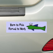 AZ- Funny Vist Bumpersticker (Op auto)