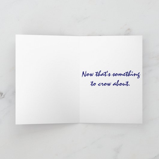 AZ- Haan Happy Birthday Kaart (Binnen)