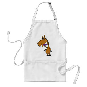 AZ- Happy Horse met een Daisy Apron Standaard Schort