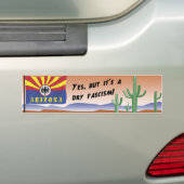 AZ-Het is droog fascisme Bumpersticker (Op auto)