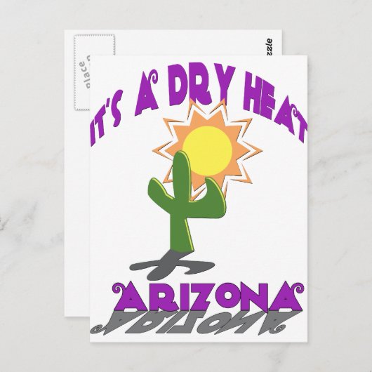 AZ-Het is een droge hitte Briefkaart (Voorkant / Achterkant)