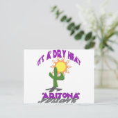 AZ-Het is een droge hitte Briefkaart (Staand voorkant)