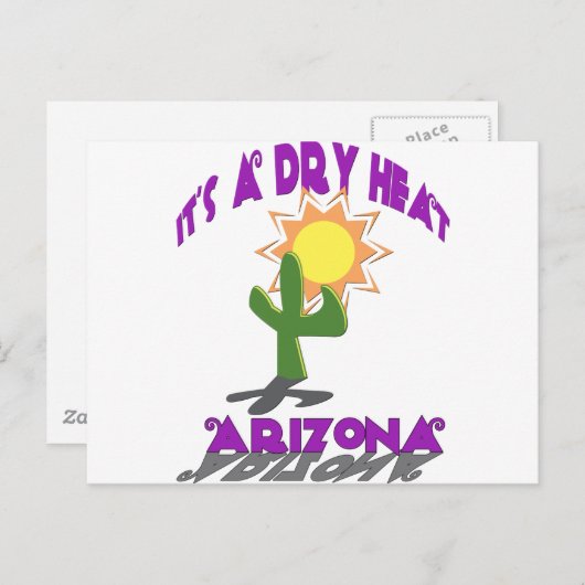 AZ-Het is een droge hitte Briefkaart (Voorkant / Achterkant)