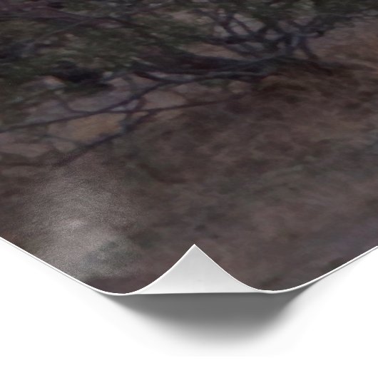 AZ Horse Sunset Glossy Poster (Hoek)