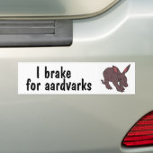 AZ- I-rem voor aardvarken-bumpersticker Bumpersticker (Op auto)