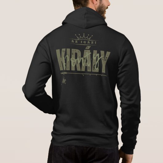 Az igazi ponty király hoodie (Achterkant)