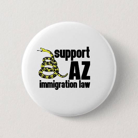 AZ immigratiewet ondersteunen Ronde Button 5,7 Cm (Voorkant)