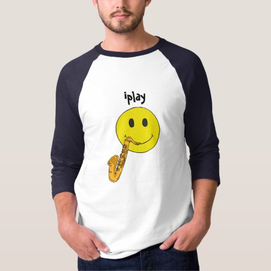 AZ- iplay Funny Face Saxophone Shirt (Voorkant)