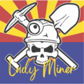 AZ Lady Miner Sticker (Voorkant)
