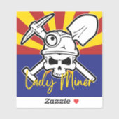 AZ Lady Miner Sticker (Vel)