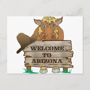 AZ- onthaal aan het Paard van Arizona Briefkaart