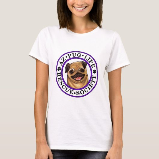 AZ Pug Life Basic T-shirt (Voorkant)
