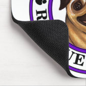 AZ Pug Life vierkant muisblok Muismat (Hoek)