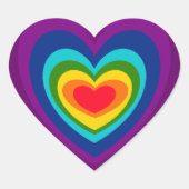 AZ- Rainbow Heart Stickers (Voorkant)