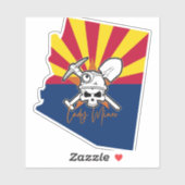AZ State Lady Miner Sticker (Vel)