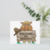 AZ- Welkom bij Arizona Horse Briefkaart (Staand voorkant)