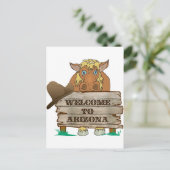 AZ- Welkom bij Arizona Horse Briefkaart (Staand voorkant)
