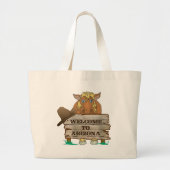 AZ- Welkom bij Arizona Horse Grote Tote Bag (Voorkant)