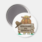 AZ- Welkom bij Arizona Horse Magneet (Voorkant / Achterkant)