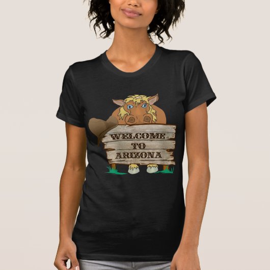 AZ- Welkom bij Arizona Horse T-shirt (Voorkant)