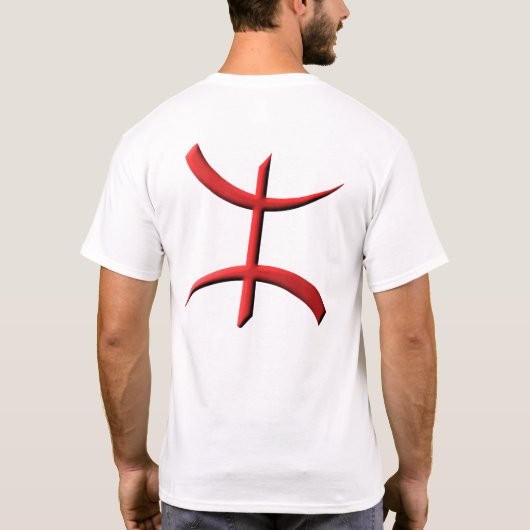 aza berberberbere amazigh t-shirt (Achterkant)