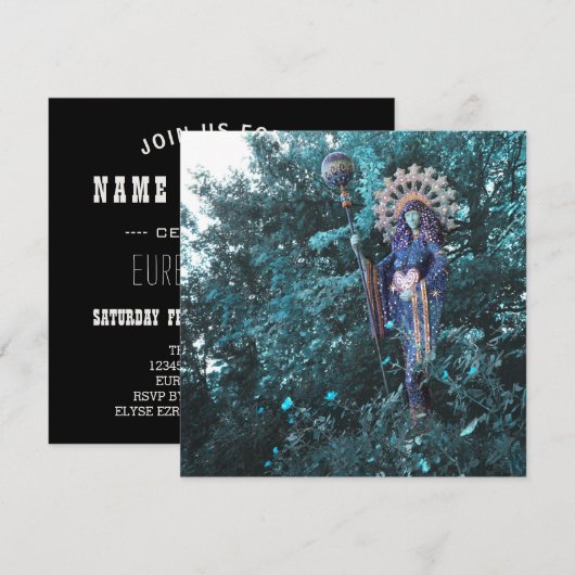 aza godin van vrouwelijke energie van de kosmos kaart (Voorkant / Achterkant)