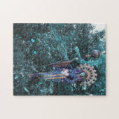 aza godin van vrouwelijke energie van de kosmos legpuzzel (Horizontaal)