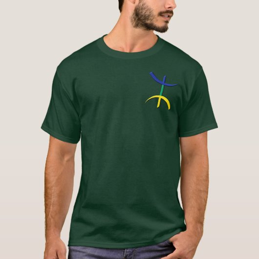 aza tricolore kabyle t-shirt (Voorkant)