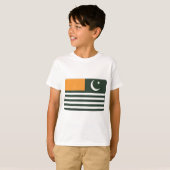 Azad Kashmir Flag PERSONALIZE T-shirt (Voorkant volledig)