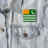 Azad Kashmir, Pakistan Vierkante Button 5,1 Cm (In situ)