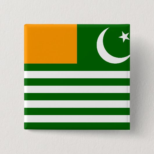 Azad Kashmir, Pakistan Vierkante Button 5,1 Cm (Voorkant)