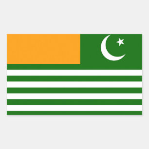 Azad Kasjmir staat symbool voor Pakistan Rechthoekige Sticker