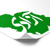 Azadi (Freedom) Map of Iran Poster (Hoek)