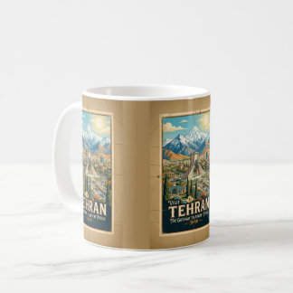 Azadi-toren & Alborz-gebergte Iran Reisposter Koffiemok