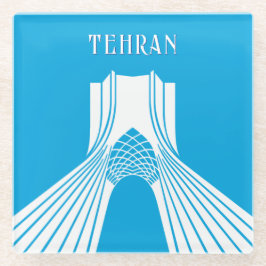  Azadi Tower Moderne magneet Glazen Onderzetter