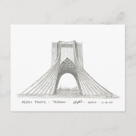 Azadi Tower, Teheran, Iran Briefkaart