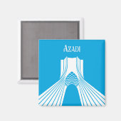 Azadi Tower Turquoise Magnet (Voorkant / Achterkant)