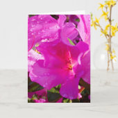 "Azalea 1." Wenskaart Kaart (Gele Bloem)