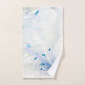 *~* Azalea Art Painting Flowers Wit Blauwgroen Bla Bad Handdoek (Handdoek)