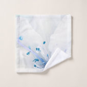 *~* Azalea Art Painting Flowers Wit Blauwgroen Bla Bad Handdoek (Wasdoekje)