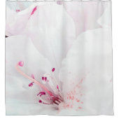 *~* Azalea Art Schilderende Bloemen Witte Roze Douchegordijn (Voorkant)