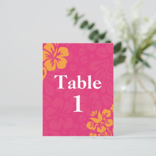 Azalea Beach Bloemen Tafelnummers (Staand voorkant)