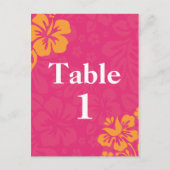 Azalea Beach Bloemen Tafelnummers (Voorkant)