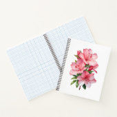 Azalea bloem aquarel schilderij notitieboek (Binnen)
